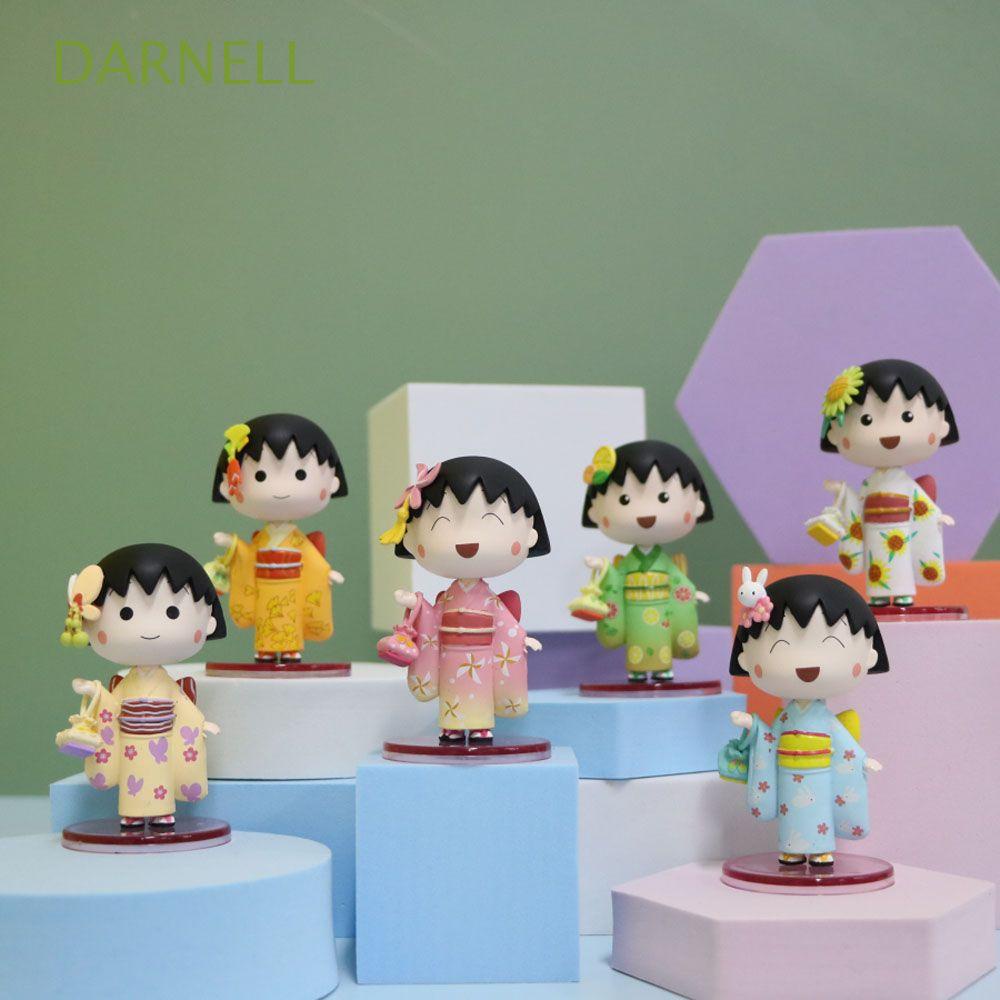 Set 6 mô hình nhân vật Chibi Maruko đáng yêu