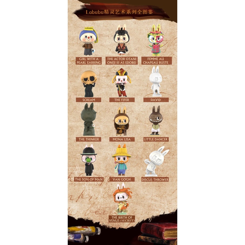 Búp Bê Labubu The Monsters Nghệ Thuật Popmart Dễ Thương