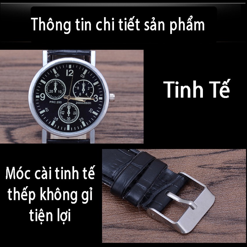 Đồng hồ nam Tuxa thời trang dây da cao cấp chống nước , đồng hồ nữ - Tuxa Store