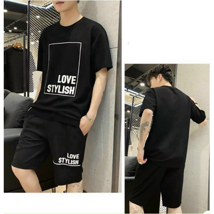 Bộ thể thao nam, Nguyên bộ thể thao 3 sọc tay nam, đồ mặc ở nhà [btt love stylish] cực chất vải cotton thoáng mát