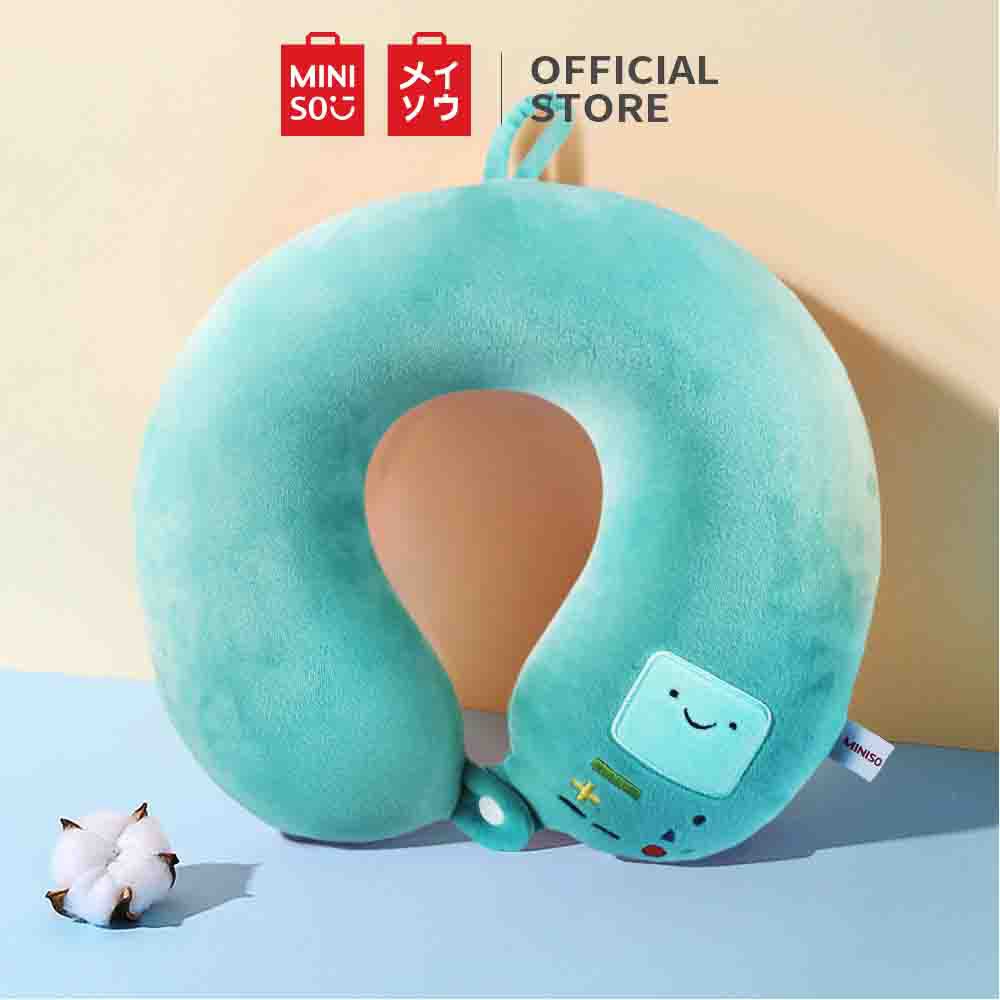 Gối chữ U cao cấp Miniso nâng đỡ cổ khi đi xe nhiều màu sắc