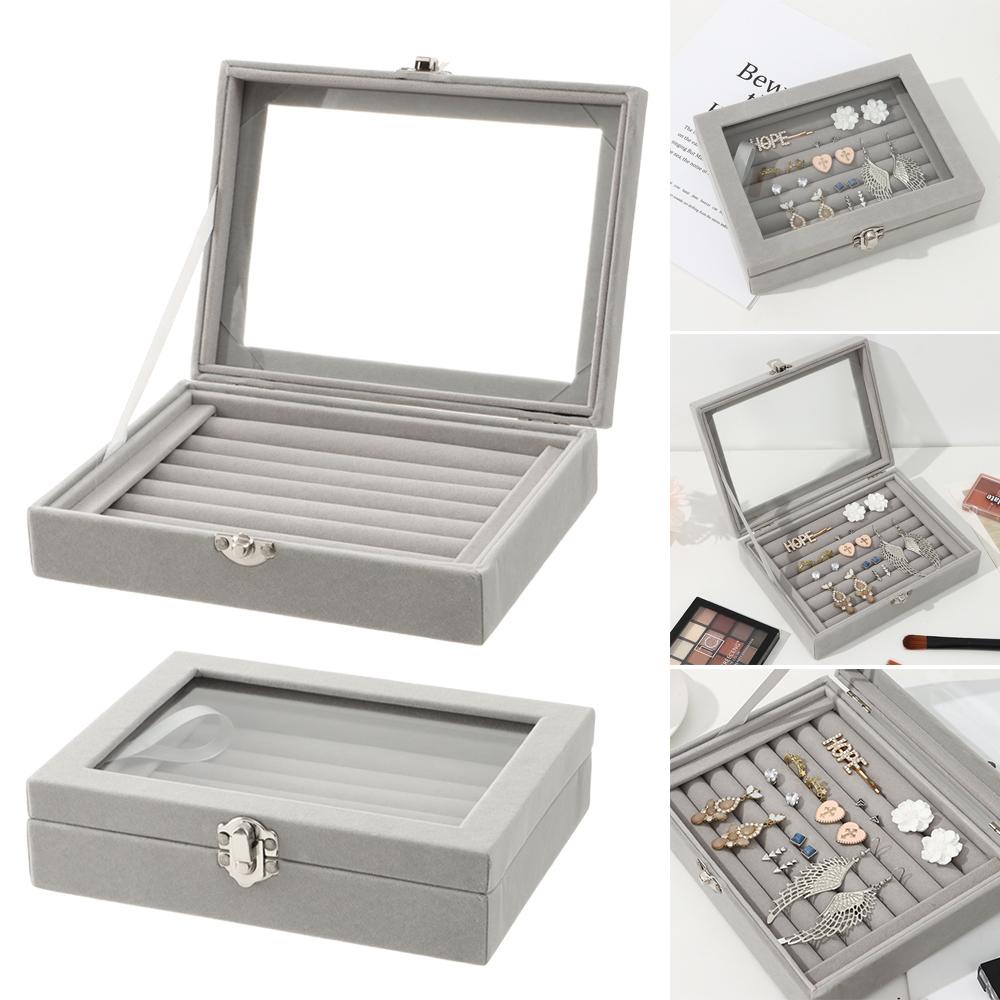 Hộp Đựng Nhẫn Bằng Nhung Mềm Mại Thanh Lịch