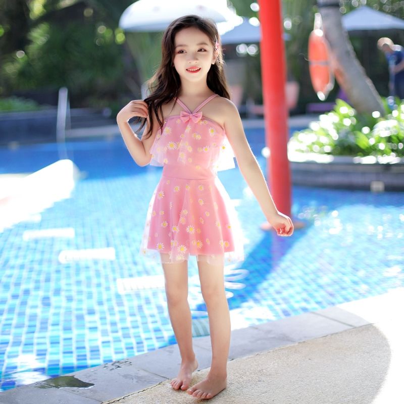 ❈☃Áo tắm trẻ em, đầm công chúa một mảnh nữ, quần bơi bé gái dễ thương, áo tắm thời trang trẻ em cỡ nhỏ, vừa và lớn