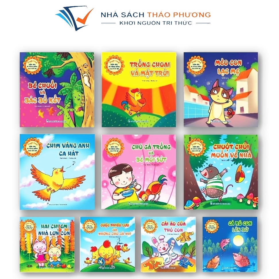 Sách - Truyện tranh giáo dục kỹ năng sống cho trẻ em (Bộ 10 cuốn)