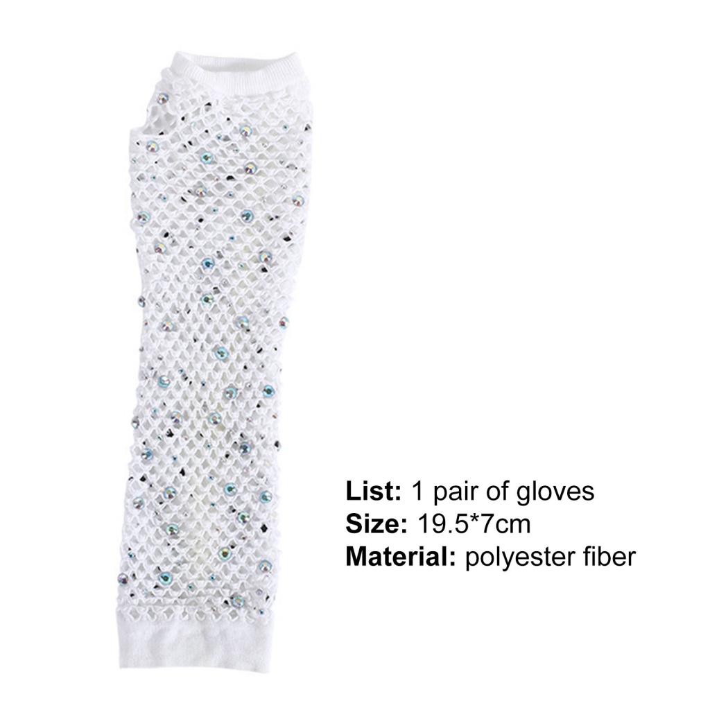 Găng Tay Lưới Siêu Nhẹ Co Giãn Tốt Thích Hợp Biểu Diễn Lễ Hội Cho Nữ