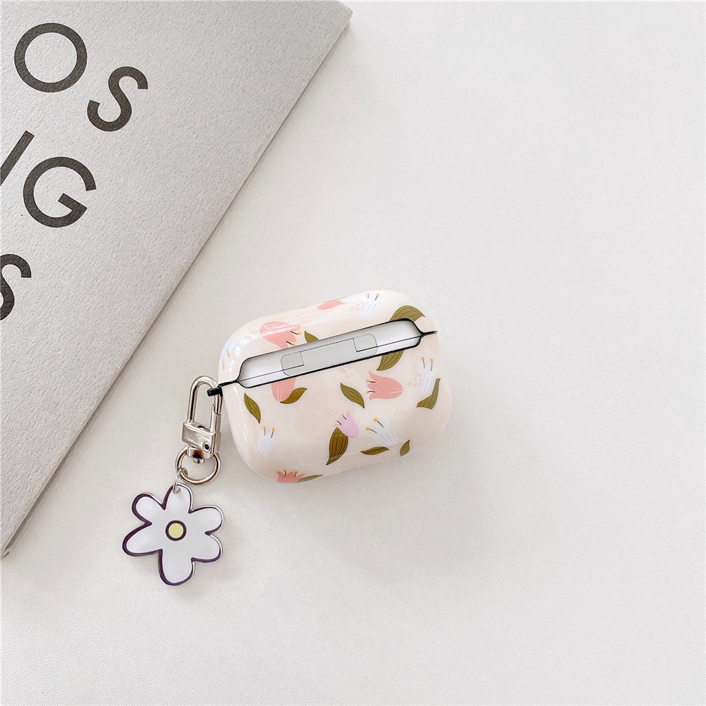 Ốp silicon cho hộp tai nghe họa tiết hoạt hình hoa lá cho iPhone AirPods Pro AirPods 1/2 | BigBuy360 - bigbuy360.vn