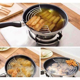 Vỉ gác chảo chiên rán dầu mỡ loại dày bằng inox