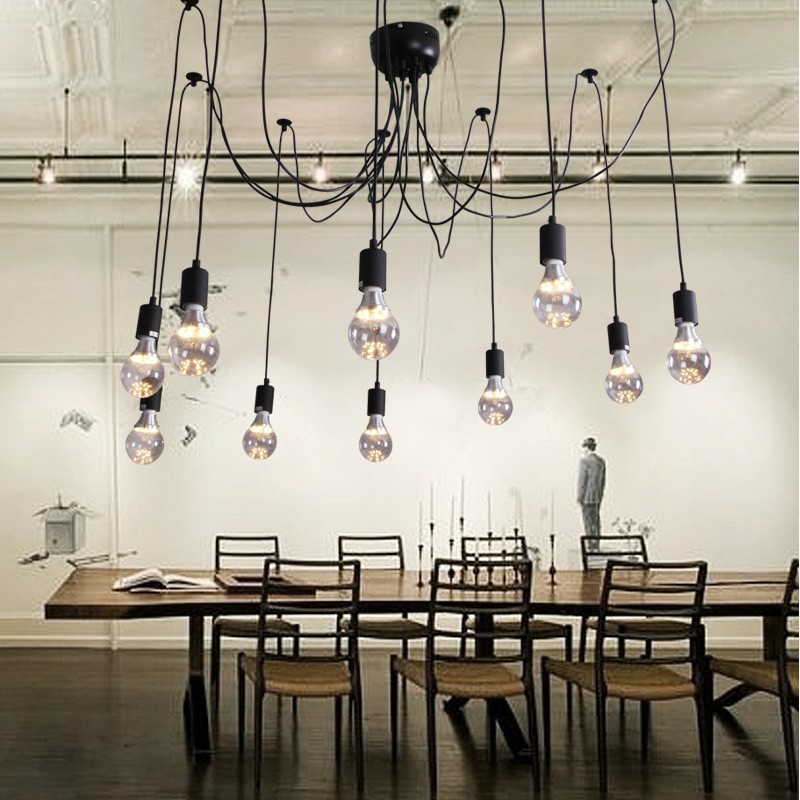 Đèn thả trần kiểu con nhện 10 đui - 8 đui LL-5035 - Chưa Bao Gồm Bóng - Energy Green Lighting - Decor trang trí