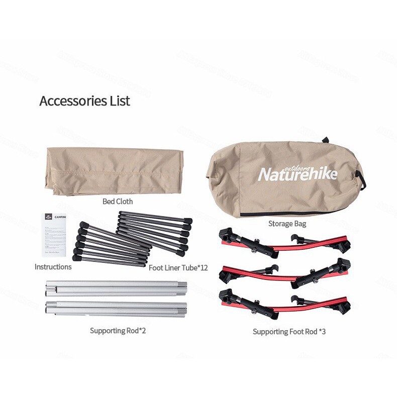 Giường du lịch siêu nhẹ Naturehike NH19JJ006