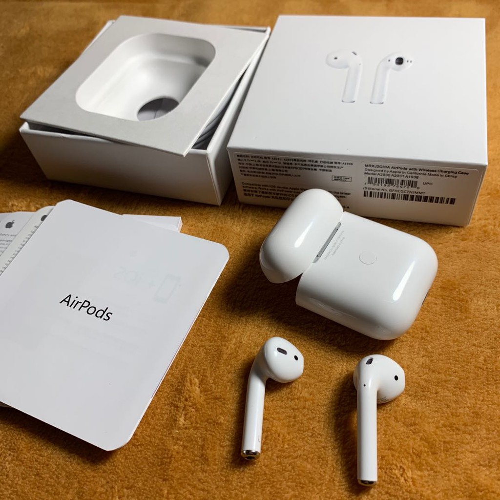 Tai Nghe Bluetooth không dây Airpods 2 Định Vị Đổi Tên, hỗ trợ sạc không dây  truecase