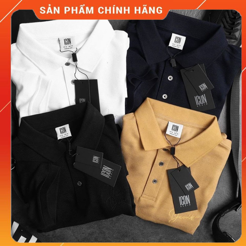 ÁO THUN POLO IC TRƠN CAO CẤP CHẤT COTTON 100% MỀM MỊN MÁT PHÙ HỢP PHỐI VỚI NHIỀU TRANG PHỤC