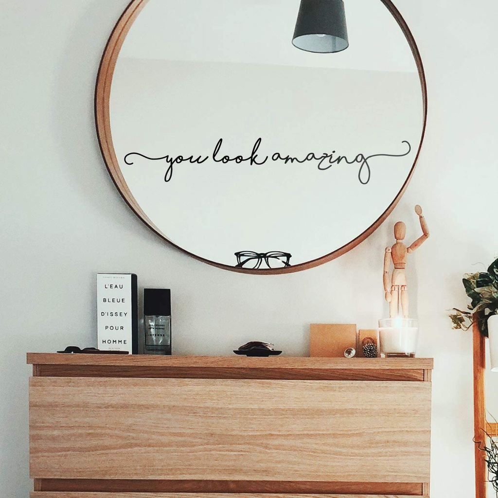 Decal dán tường trang trí phòng ngủ/phòng khách/văn phòng 3.9 X 17.7