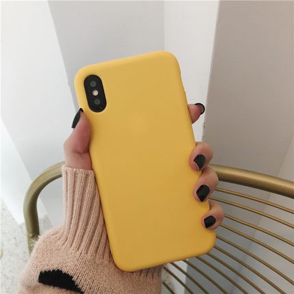 Ốp điện thoại TPU mềm bề mặt nhám màu trơn cho Samsung Galaxy J8 J6+ J6 J4+ J4 Plus 2018