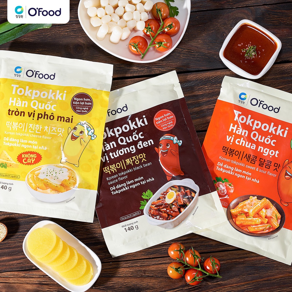 Bánh gạo Topokki Hàn Quốc OFood 140g