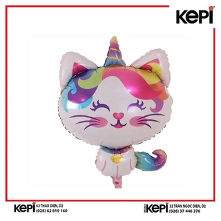 Bóng Bay Hình mèo Kỳ Lân /SPS Foil Balloon Cat w/Horn 50x78cm