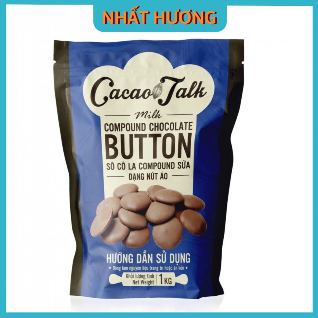 Sô Cô La Compound Sữa Dạng Nút Áo Cacao Talk 1kg