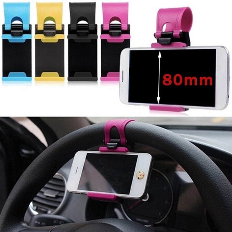 Giá Đỡ Điện Thoại/GPS Thông Dụng Gắn Vô Lăng Xe Hơi Thông Dụng