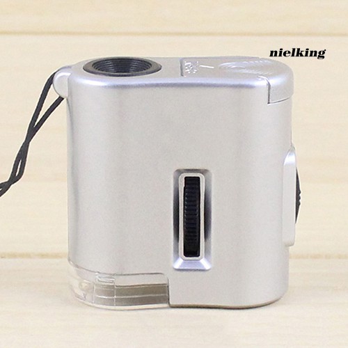 Kính lúp mini phóng to 60X có đèn LED dùng thẩm định vật dụng tiện lợi
