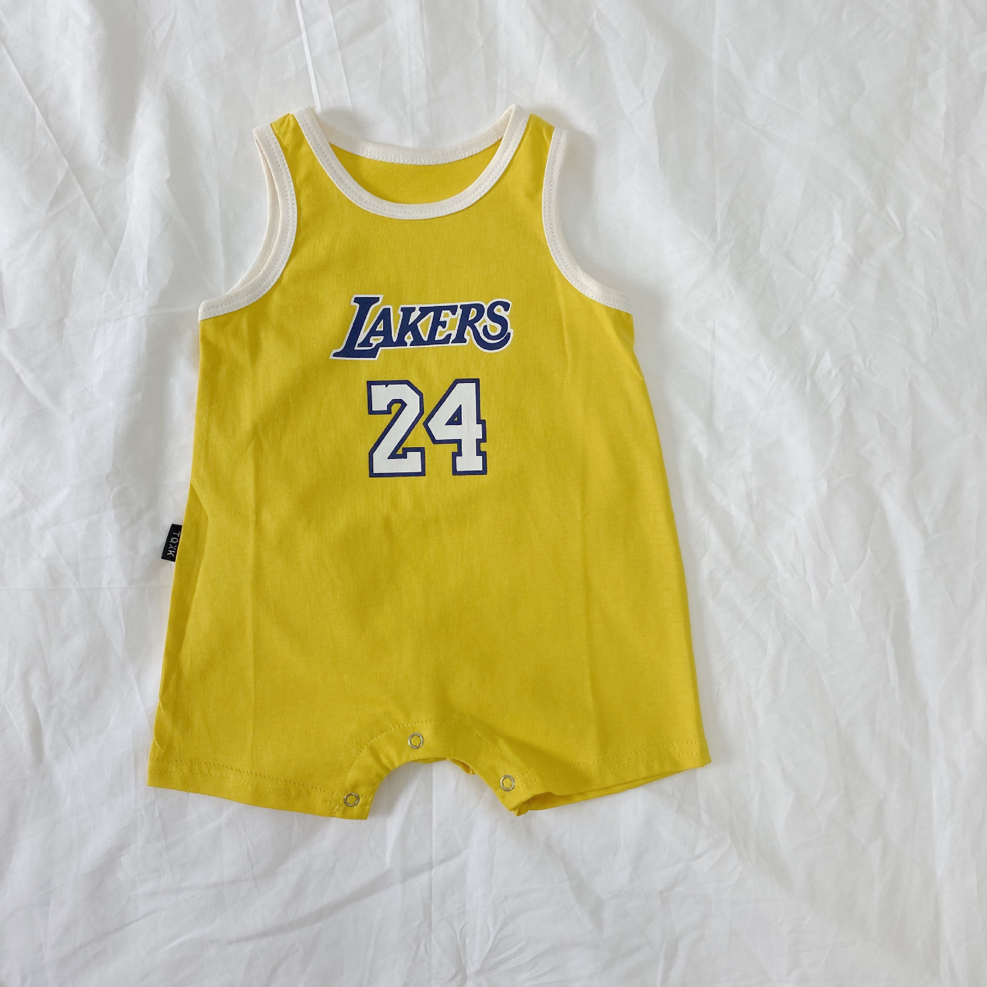 Newborn Baby Lakers Kobe Sleeveless Romper Summer NBA Children's Jersey