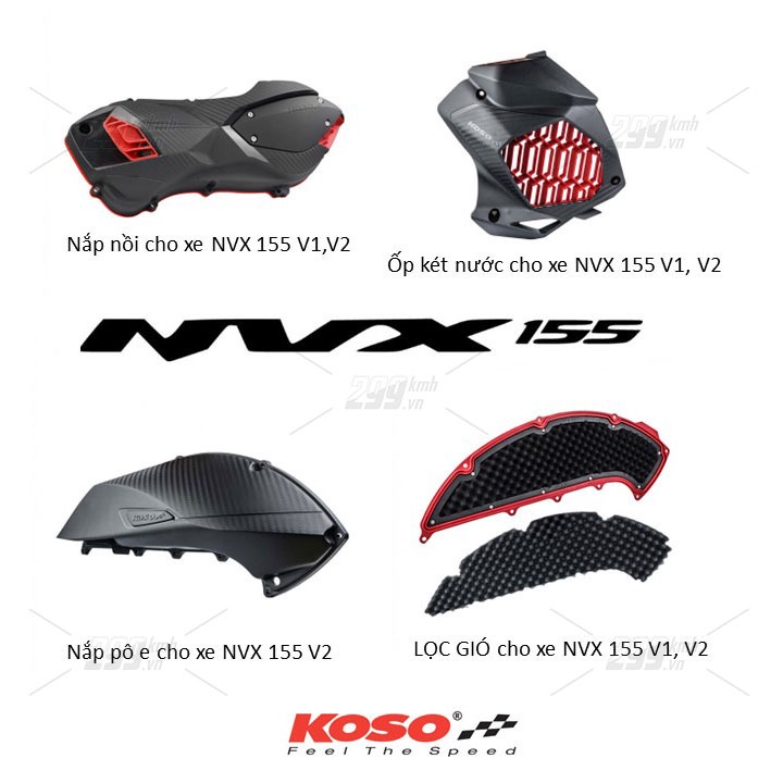 Combo 4 món ăn chơi Koso Taiwan cho Yamaha NVX V2
