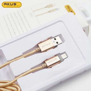 Dây cáp tự ngắt 1M (Lightning) AKUS - CTN01 (Hàng chính hãng - Bảo hành 12 tháng)