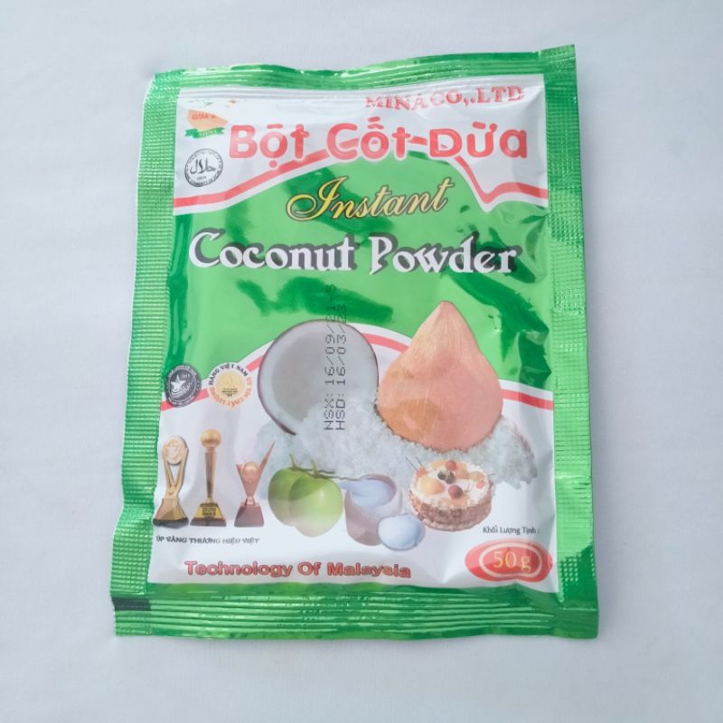 Combo 2 gói bột cốt dừa 50 gam