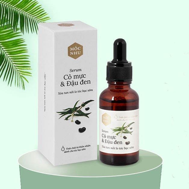 Serum Cỏ Mực &amp; Đậu Đen Mộc Nhu 30ml Phủ Đen Cho Người Tóc Bạc Sớm