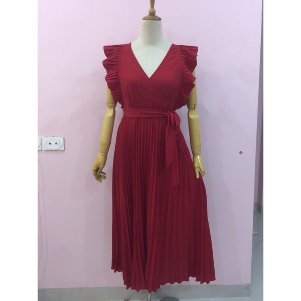 Đầm xếp li maxi nữ 2hand quyến rũ