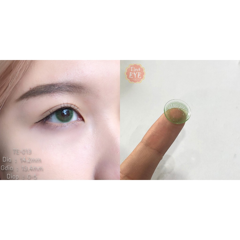 [Tặng Combo 175k] Kính Áp Tròng Cận Green Pearl Sale 56% Tinteye 013 Tặng 1 Nước Ngâm Kính Chuyên Dụng