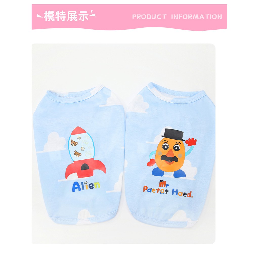 áo hỏa tiễn và mr. khoai tây cho chó mèo