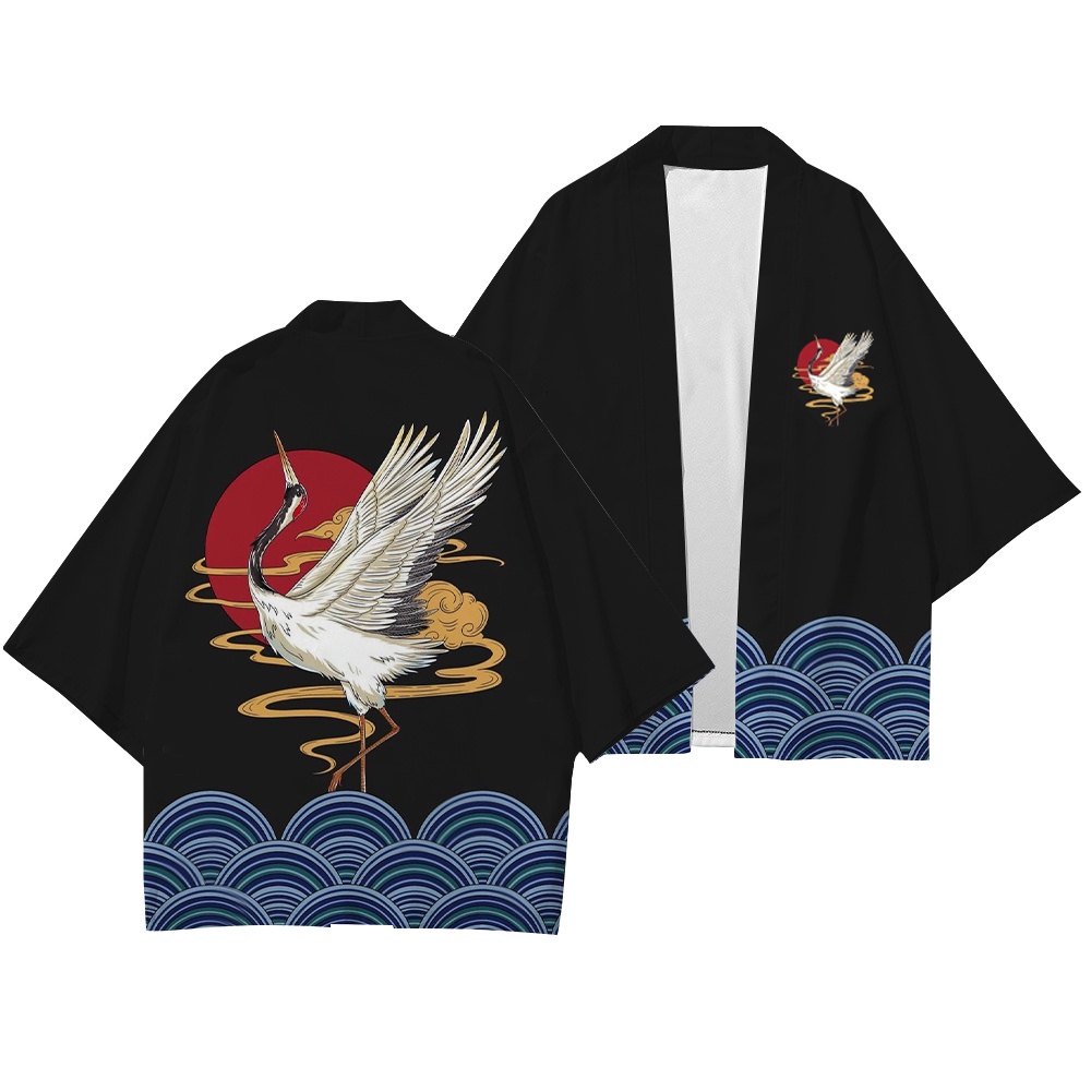 Áo Choàng Tắm Tay Lỡ 3 / 4 Phong Cách Kimono Thời Trang Mùa Hè Quyến Rũ Cho Nam