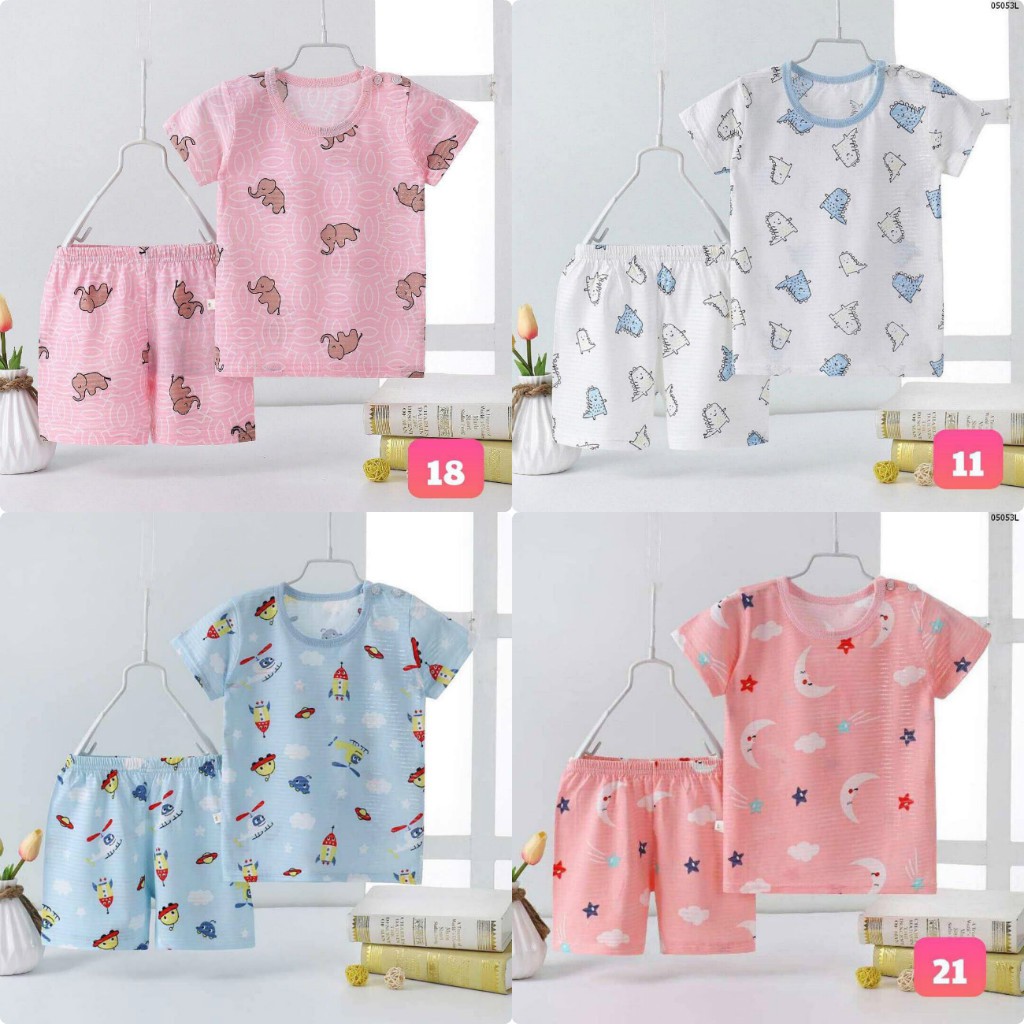 BỘ THUN COTTON TRE NGẮN XUẤT CHO BÉ TRAI/BÉ GÁI