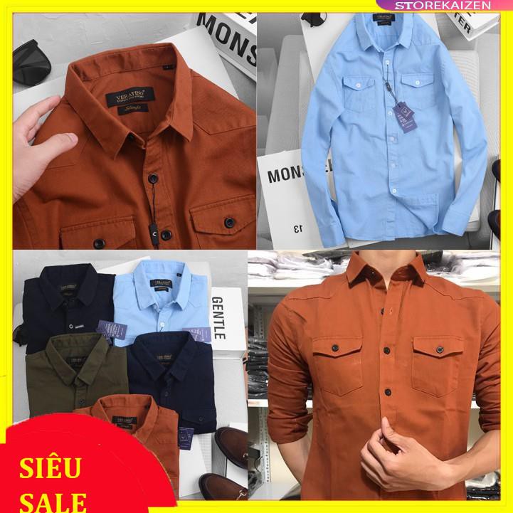 [ MỚI ] Áo Denim l Áo Sơ Mi Nam Dài Tay Nam Chất Dày Dặn_Sản Phẩm HOTT | BigBuy360 - bigbuy360.vn