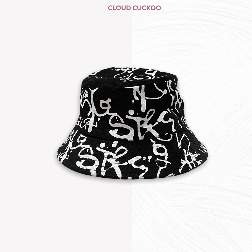 Mũ Bucket Họa Tiết Loang Sơn Chất KakI Thoáng Đầu - Mã Số: MBK82774