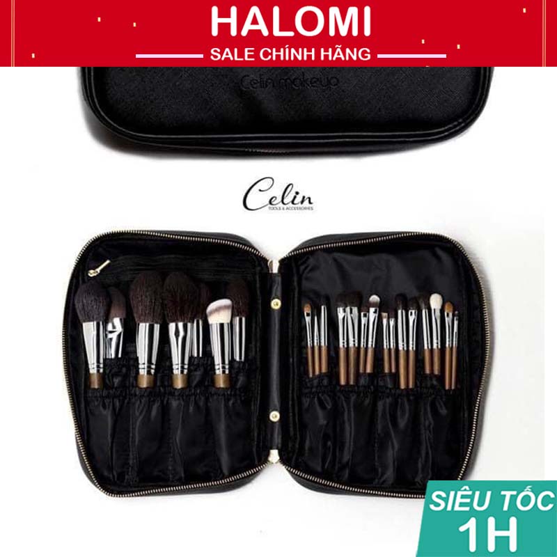 Bộ cọ trang điểm Celin 25 cây lông thú siêu mềm bám phấn chính hãng HALOMI