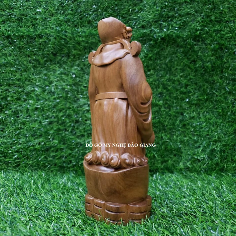 Tượng thần tài bằng gỗ cao 20 cm