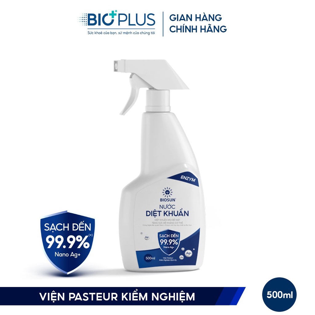 Chai Xịt Khử Khuẩn Nano Bạc Bio Sun 500ml