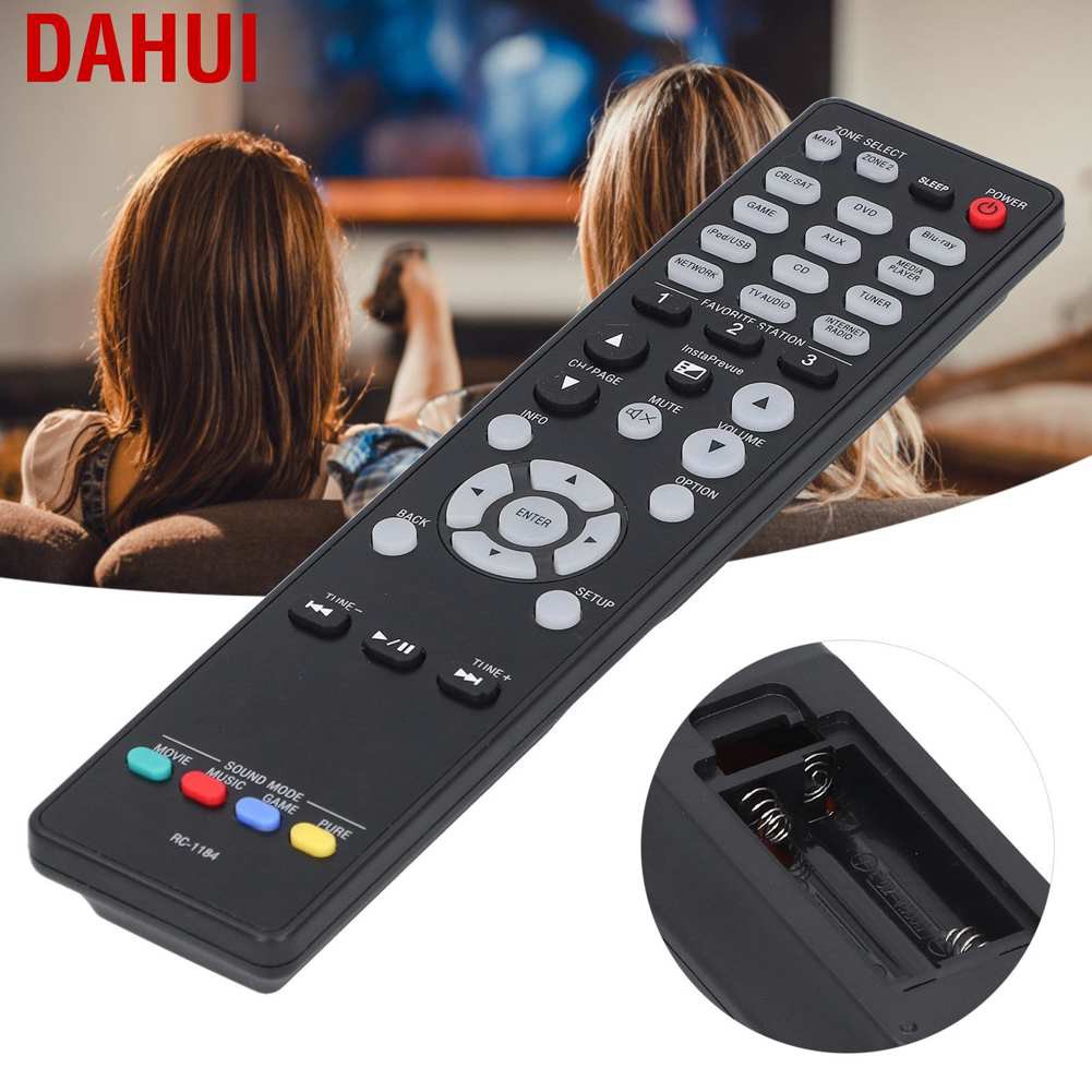 Điều Khiển Tv Từ Xa Dahui Bằng Abs + Silicon Màu Đen Siêu Bền Cho Denon Avr Gnc S800Ci