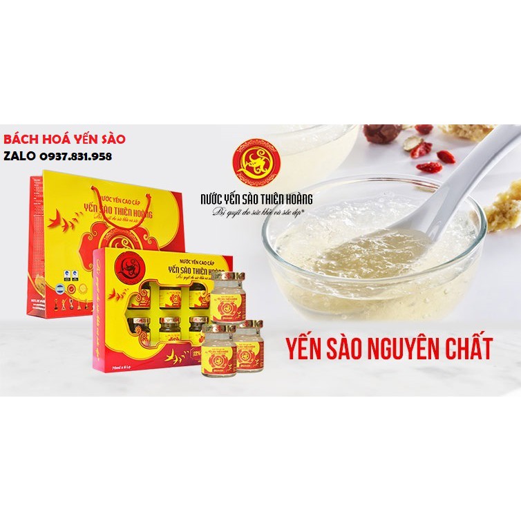 1 HỘP YẾN SÀO THIÊN HOÀNG CAO CẤP KHÔNG KÈM TÚI GIẤY
