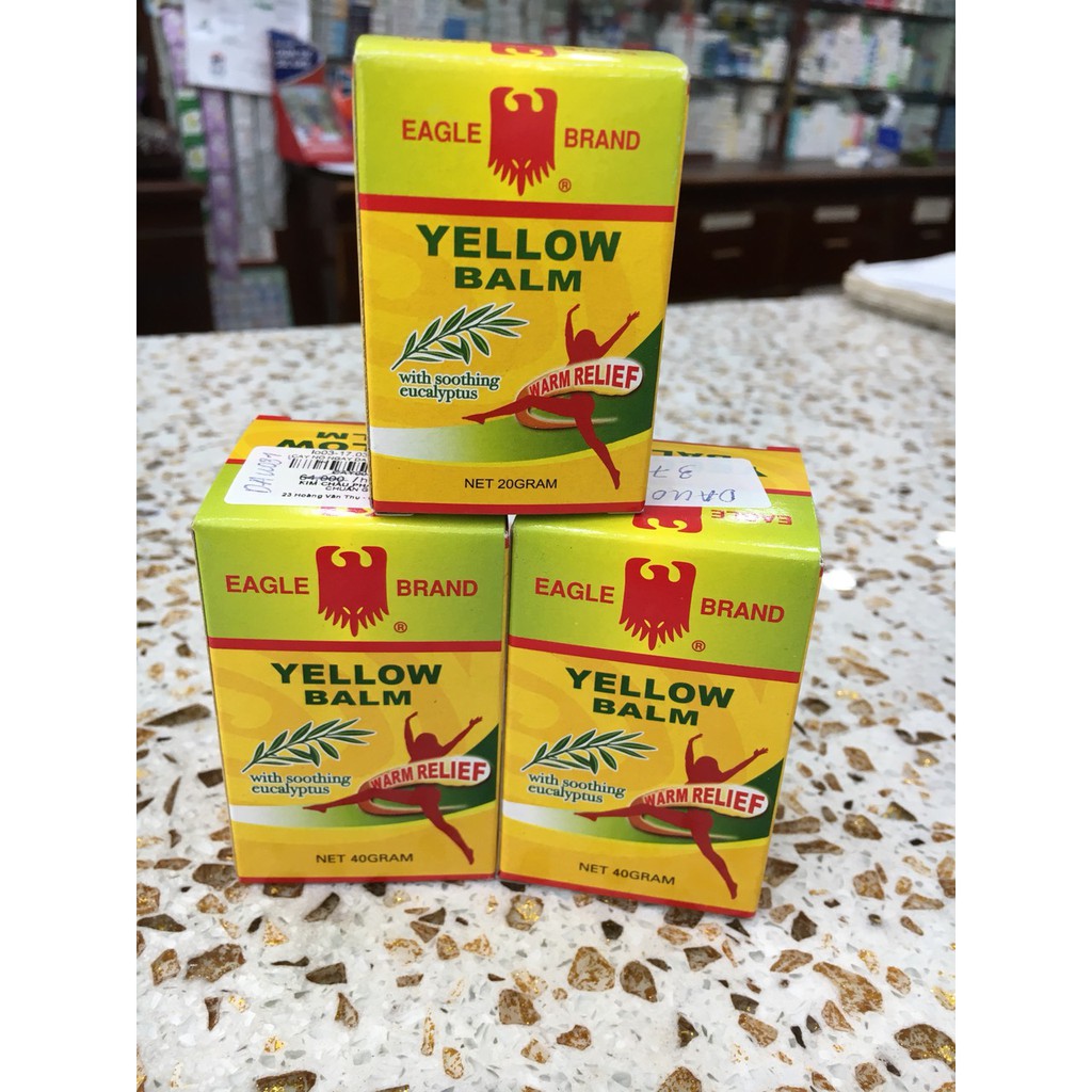 Dầu cù là Con Ó Yellow Balm - Eagle Brand - Singapore