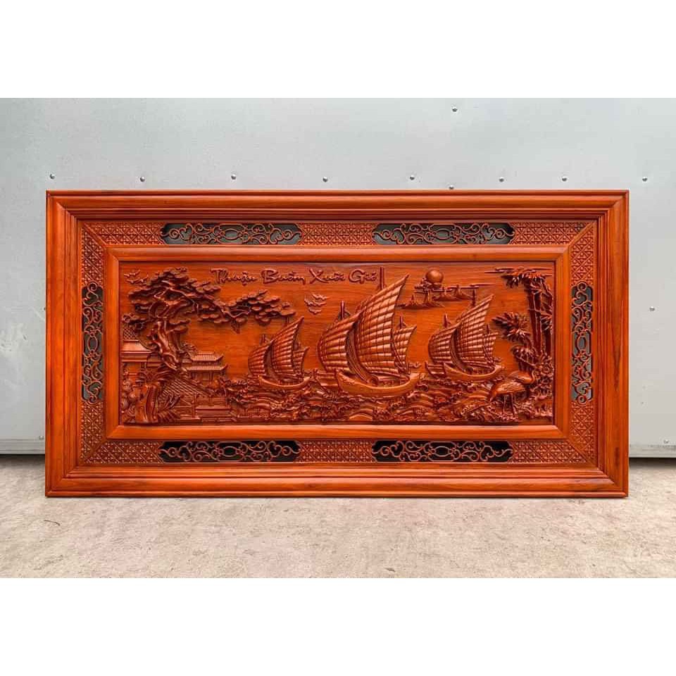 Tranh Gỗ Treo Tường Thuận buồm Xuôi Gió 127x67x4 giảm chi con 2500k