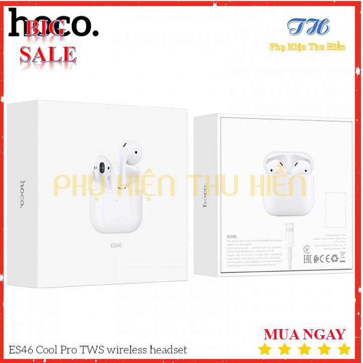 Tai Nghe Hoco ES46 True Wireless Bluetooth - Định Vị - Cảm Ứng