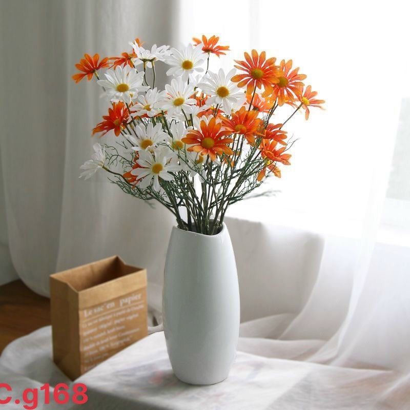 Hoa Lụa -Cành Hoa Cúc Họa Mi Deocor Trang Trí Nhà Cửa,Sự Kiện