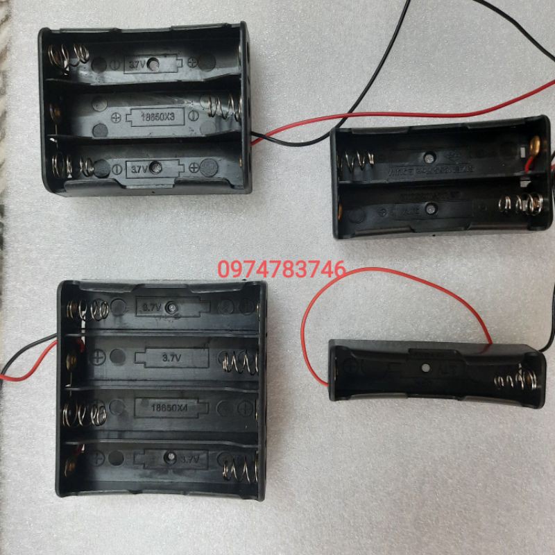 đế giữ cell pin 18650 1 /2 /3 /4 /cell