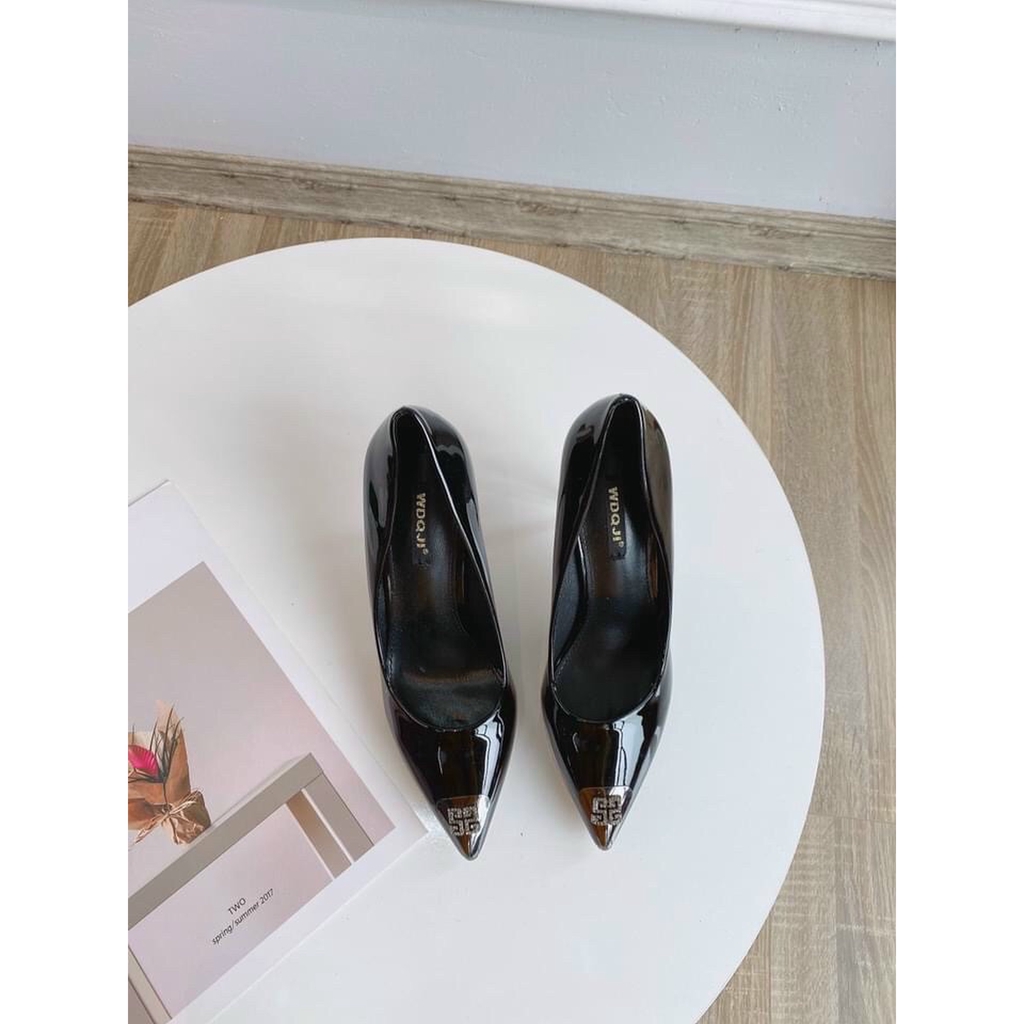 FREESHIP GIÀY CAO GÓT BÍT MŨI NẠM ĐÁ GÓT CAO 8P SANG CHẢNH ND1