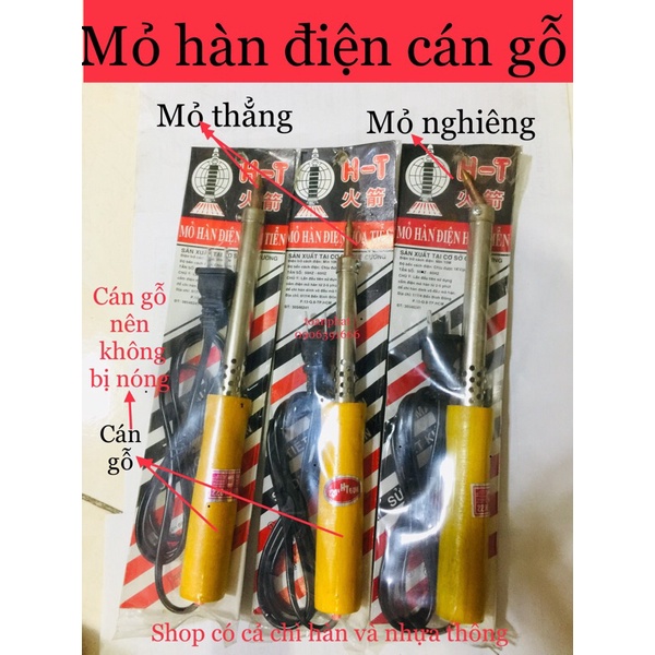 Mỏ hàn điện- kìm hàn điện cán gỗ