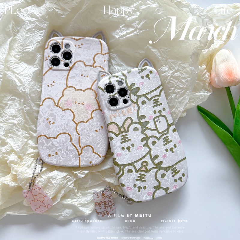 Ốp Điện Thoại TPU Mềm Hình Tai Mèo / Hổ 3D Cho iPhone 14 13 11 12 Pro Max 12Pro 13Pro 14Pro 14Plus X XS Max XR 7 8 Plus