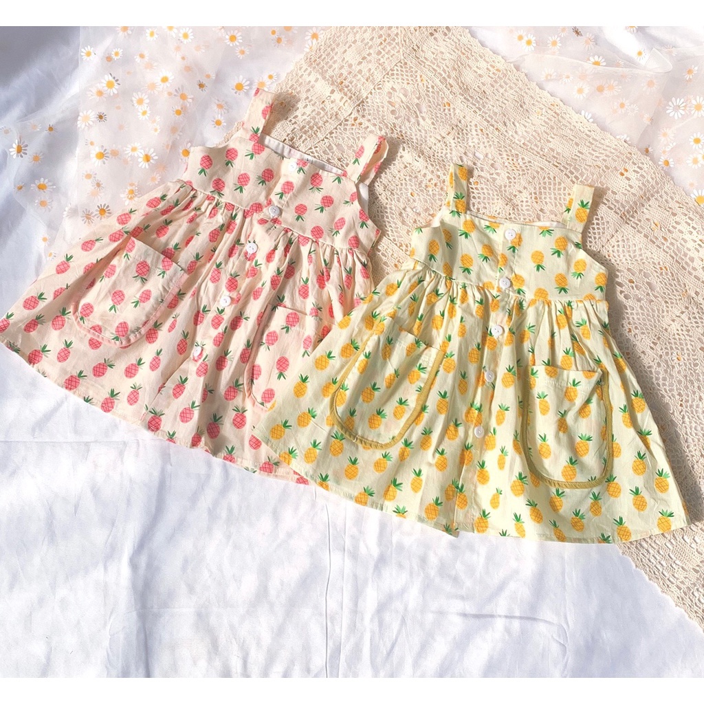 Váy bé gái Dewkids họa tiết hoa nhí cao cấp