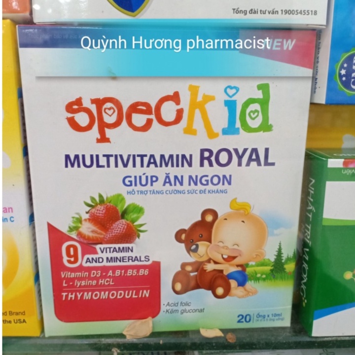 SPECKID MULTIVITAMIN ROYAL giúp bé ăn ngon tăng sức đề kháng