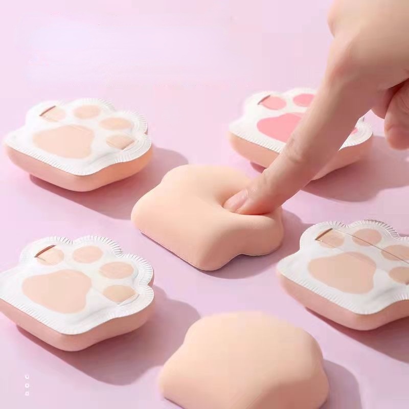 Mút Trang Điểm Ướt Và Khô Hình Móng Mèo Dễ Thương/ RUBYCELL